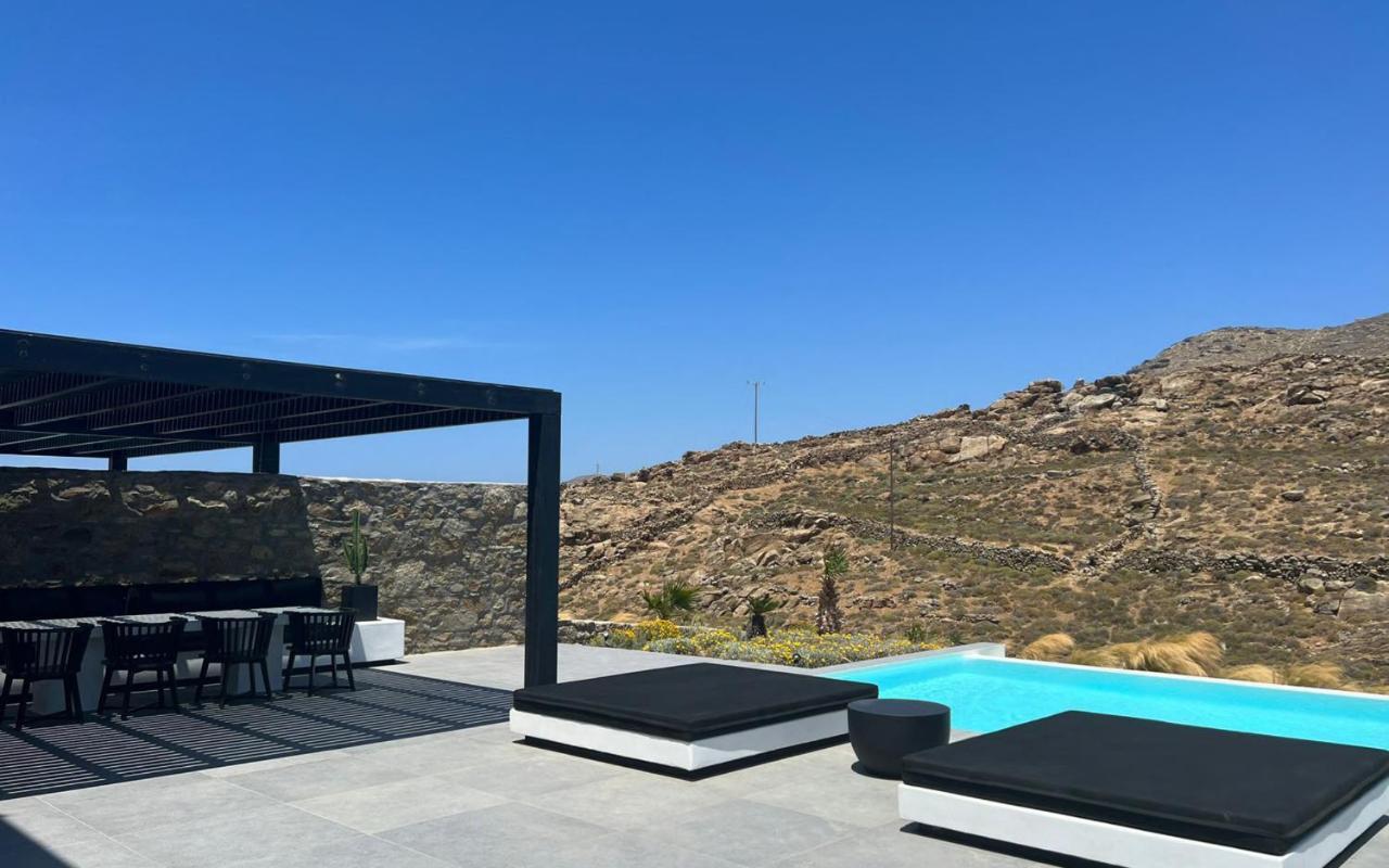 Black And White Villas Ftelia - Mykonos Mykonos Town Exteriör bild