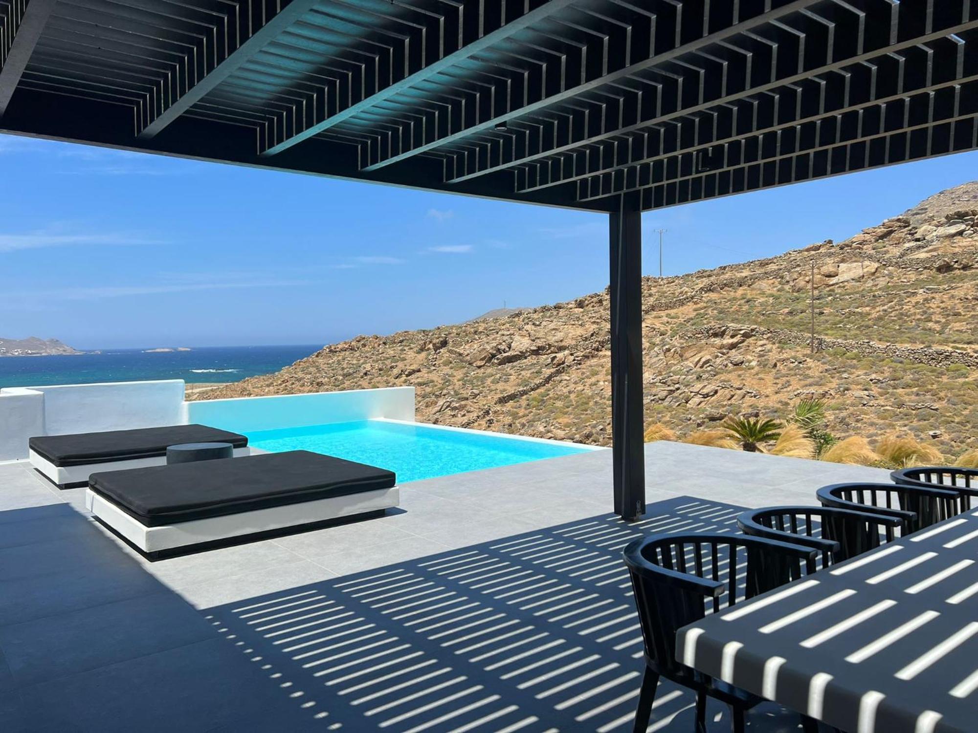 Black And White Villas Ftelia - Mykonos Mykonos Town Exteriör bild
